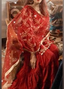 maroon sharara suit❤️‍🔥