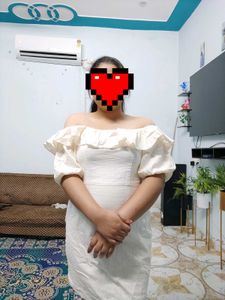 Off-Shoulder White Dress