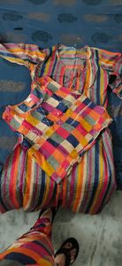 3 peice set  , crop top  palazo with shrug