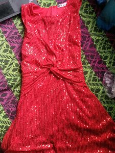 Red Sequin Party Dress Selling Items At Discount