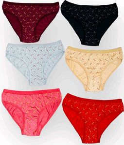 Bird Print Cotton Panties - 3 Pack