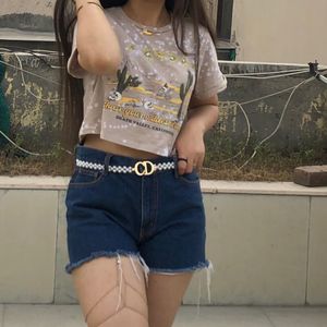 Brown Cute Oversized Crop T-shirt , Totally Comfortable And Stylish