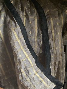 Grey Silk-Blend Dupatta with Zari Weaving