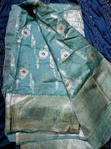 Banarasi Teal Saree( 40yr Old)