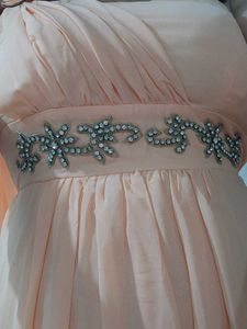 Elegant Peach Ethnic Gown