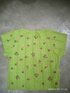 Vintage Floral Knit Cardigan