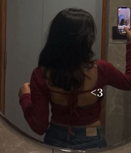 Burgundy Crop Top