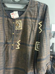 Elegant Grey Kurta Set (XL)