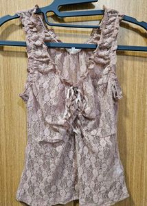 Lace Ruffle Tank Top