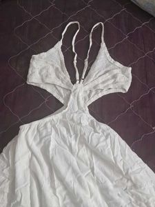 White Cutout Dress