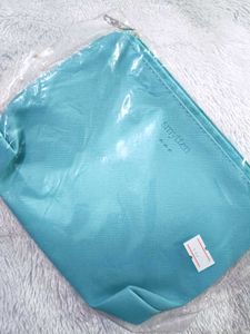 Smytten Leather Travel Pouch (Hard) - Sky Blue