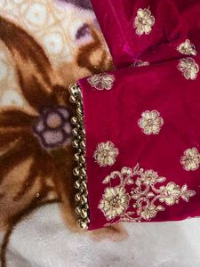 Maroon Embroidered Lehenga Choli