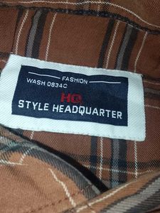 Vintage Plaid Button-Down Shirt