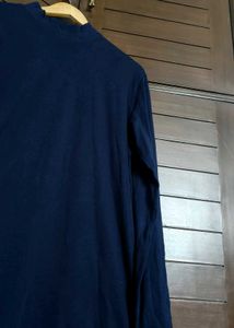 Croft &amp; Barrow Men Navy Blue Long Sleeve T-Shirt