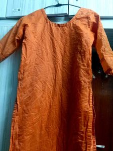 Orange Ethnic Kurta
