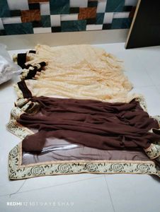 Elegant Brown & Beige Saree