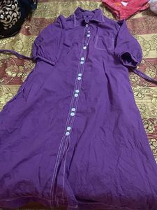 Purple Shirt Dress