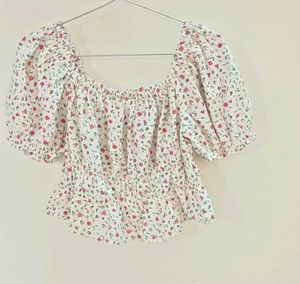 Beautiful White Crop Top