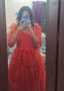 Elegant Red Party Dress