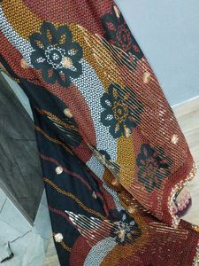 Sequin Saree Without Blouse