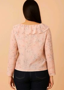 Floral Ruffle Top