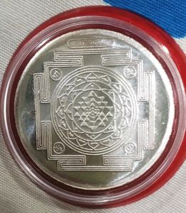 Laxmi Ganpati Silver Plated Coin
