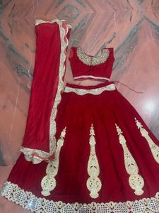 Velvet Lehenga Set