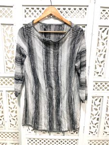 Striped Knit Top A
