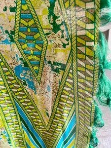 Printed Green Dupatta
