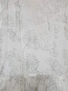 White Floral Kurta