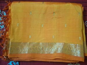 Yellow Silk Saree