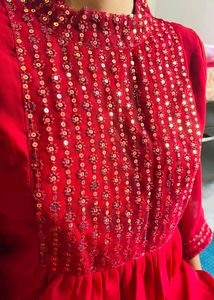 Unused A- line Kurti with dupatta for women