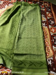 Green Printed Saree