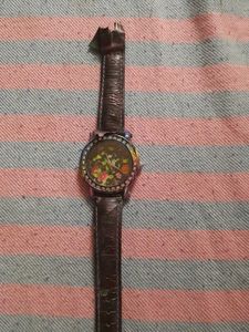 Floral Design Wrist Watch