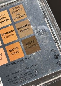 Dior Backstage Eyeshadow Pallete 001 Warm Neutral