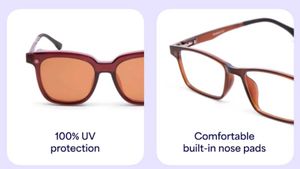 Lenskart Air Clip On Transparent Full Rim Round