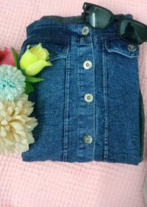 korean style denim top