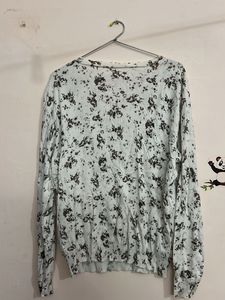 Floral Print Sweater