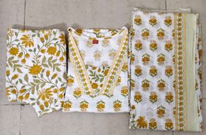 3 Piece Cotton Suit (44size)