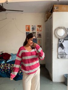 Striped Knit Sweater