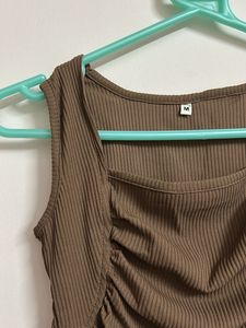 Ribbed Brown Tank Top (Never Worn)