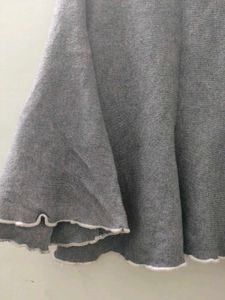 Gray Flared Sleeve Top
