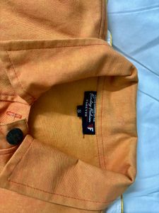 Orange Denim Jacket