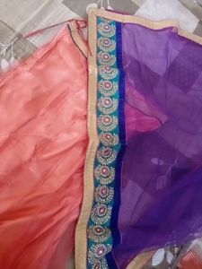Peach Colour Lehnga