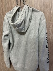 Allen Solly Grey Hoodie Men(Medium Size)