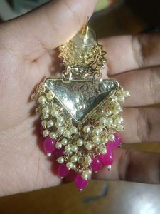 Pink Heavy Earring
