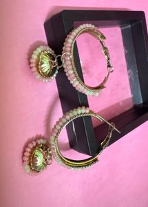 Beaded Hoop Earrings