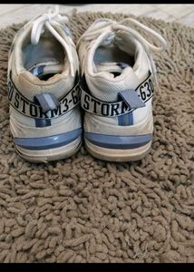 Stylish White &amp; Blue Sneakers