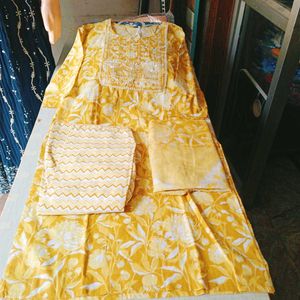 Jaipuri Cotton 3 Piece Set For Women