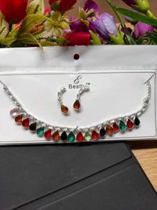 Colorful  Necklace & Earring Set